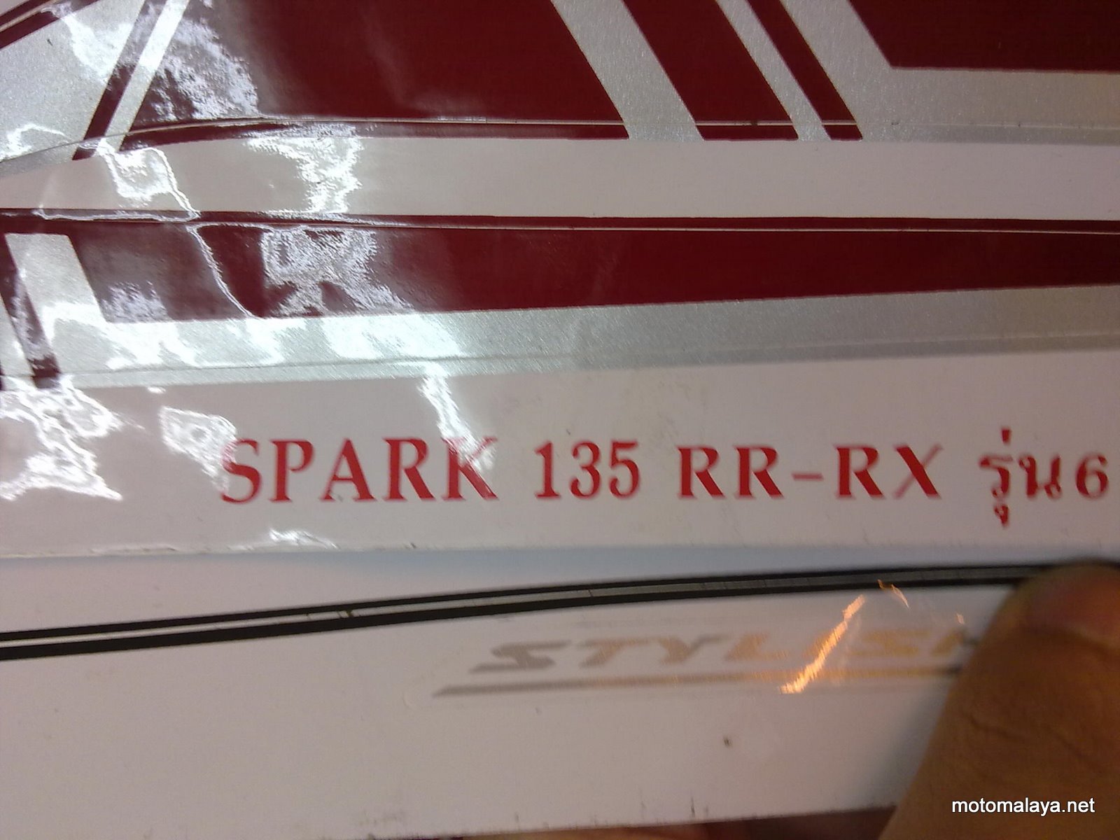 Stiker Spark 135 Rr Rx Thailand 4