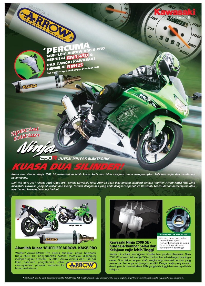 Ninja250r Se Exhaust Promotion Poster