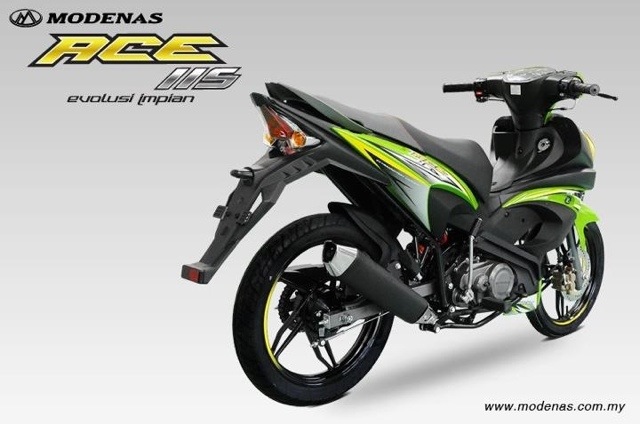 Modenas-ace115-hijau-003 - MotoMalaya.net - Berita dan 