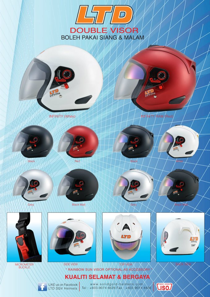 Ltd Infinity And Infinity Ram Double Visor Helmet