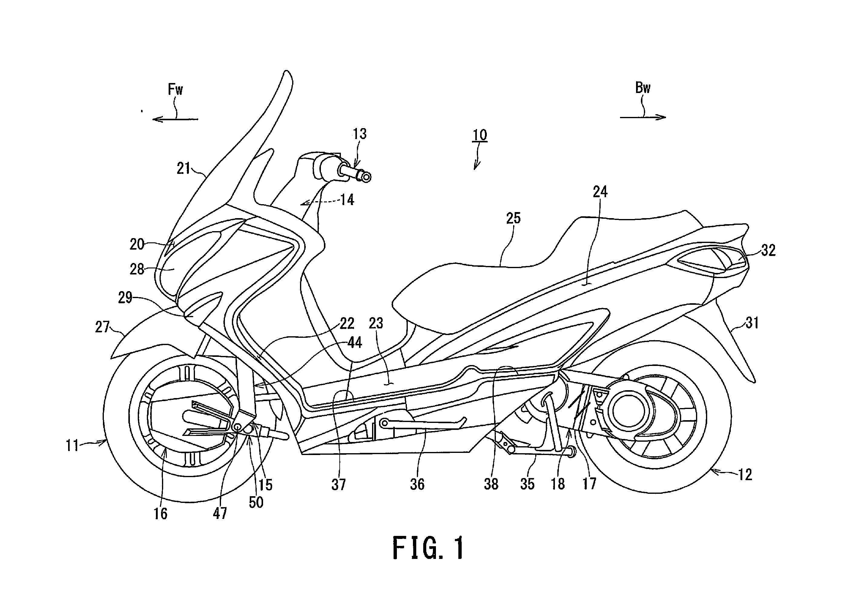 041317 Suzuki Burgman Two Wheel Drive Patent Fig 1