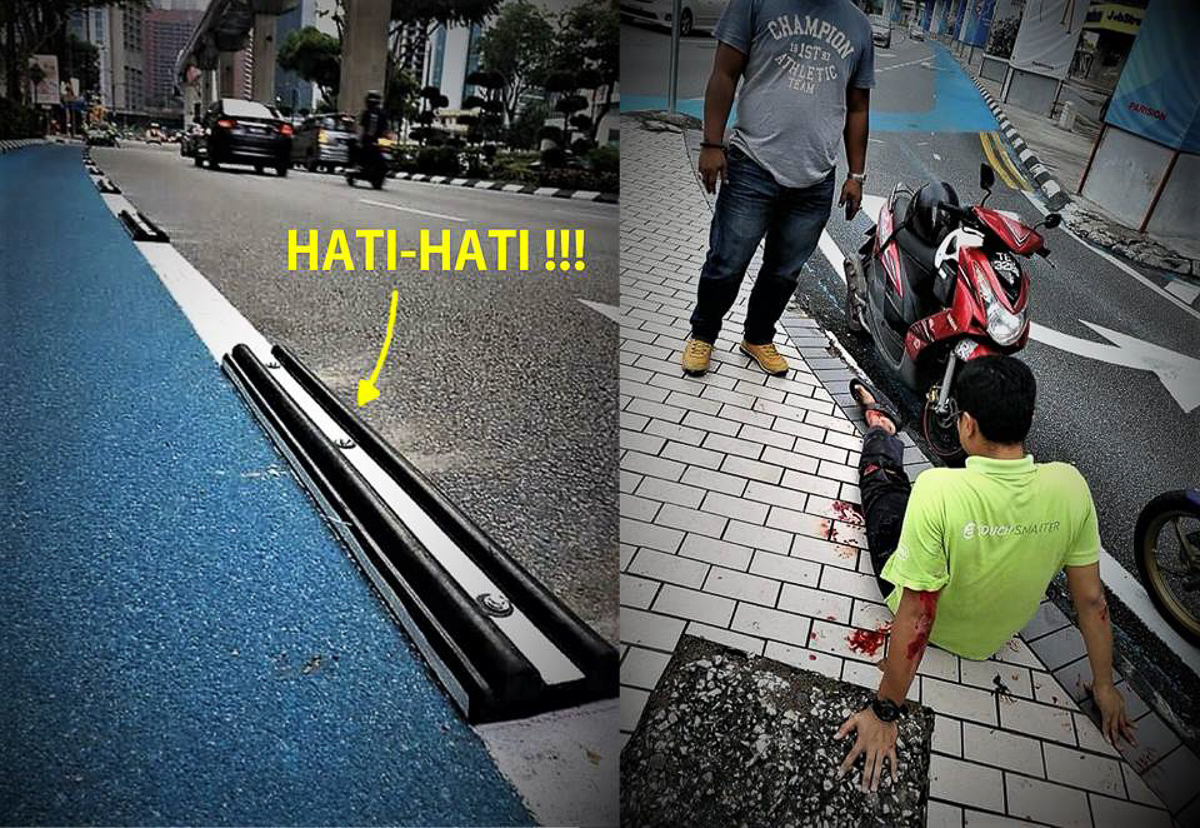 2018 Kuala Lumpur Bicycle Lane Road Divider Dangerous 3