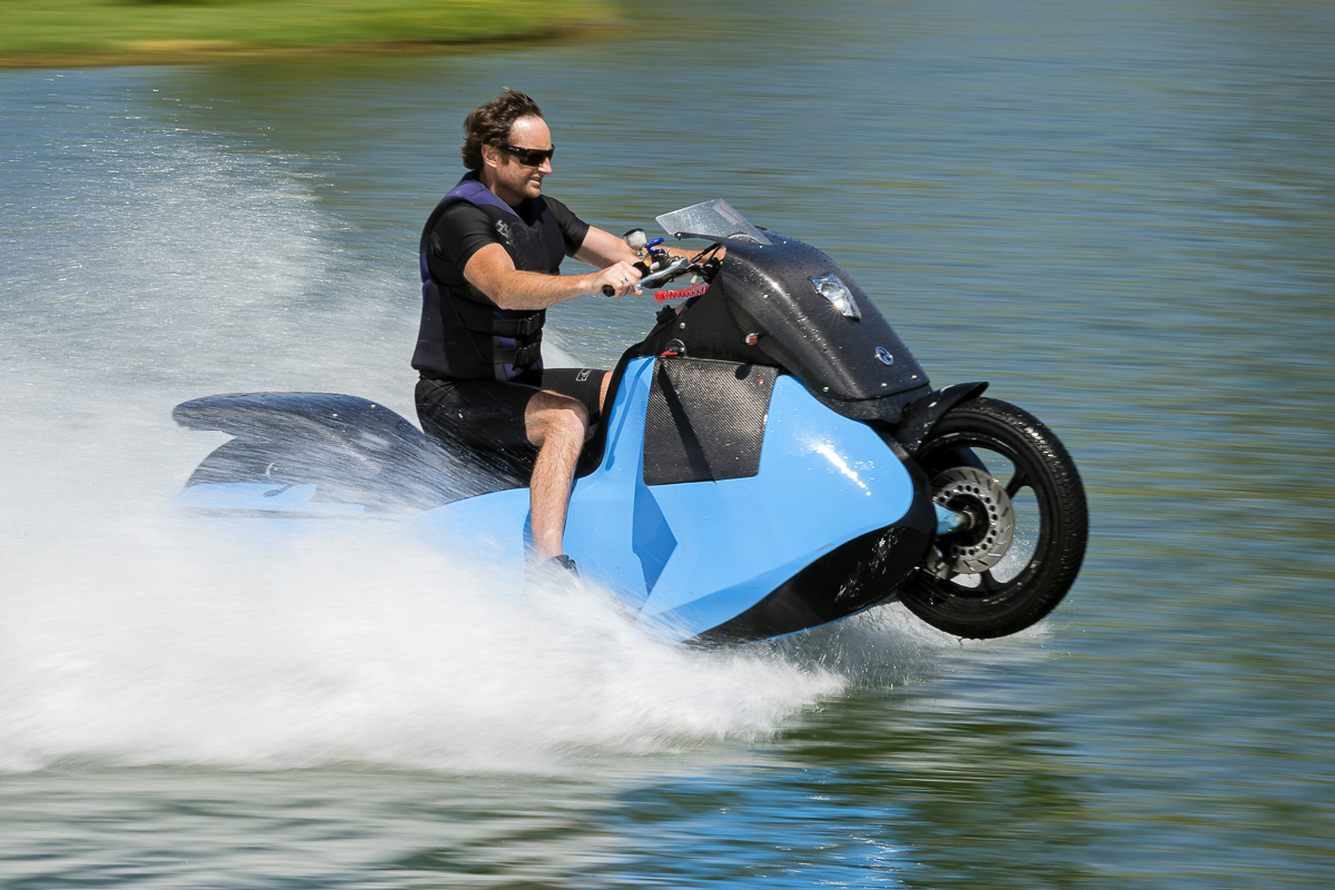 Gibbs Amphibians Biski Amphibious Scooter Motorcycle Jet Ski 1