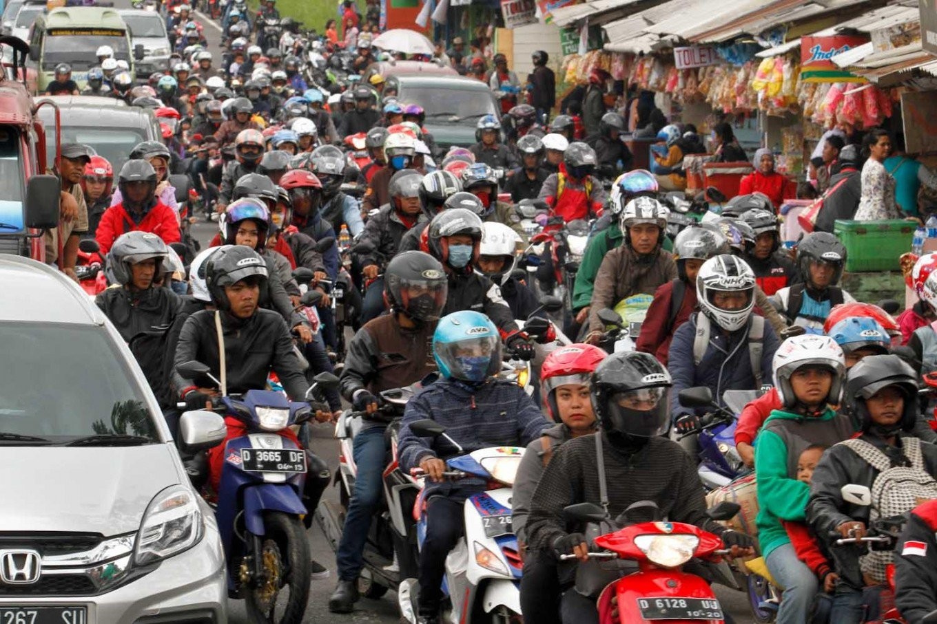 Motorcycles In Indonesia Photo Credit The Jakarta Post